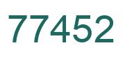 Número 77452 imagen verde