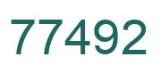 Número 77492 imagen verde