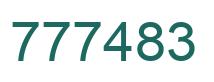 Número 777483 imagen verde