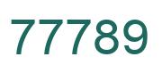 Número 77789 imagen verde