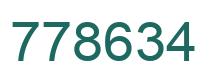 Number 778634 green image
