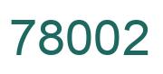Number 78002 green image
