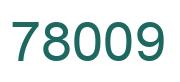 Number 78009 green image
