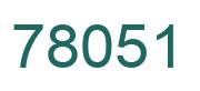 Number 78051 green image