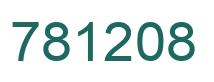 Number 781208 green image