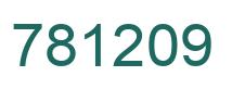 Number 781209 green image