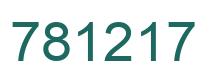 Número 781217 imagen verde