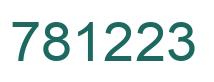 Número 781223 imagen verde