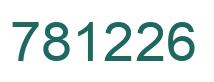Número 781226 imagen verde