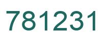 Número 781231 imagen verde