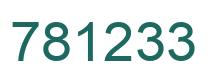 Número 781233 imagen verde