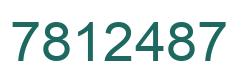 Número 7812487 imagen verde