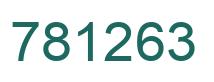 Number 781263 green image