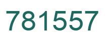 Number 781557 green image