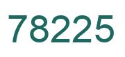 Number 78225 green image