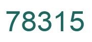 Number 78315 green image