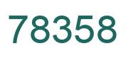 Number 78358 green image