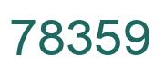 Number 78359 green image