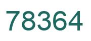 Number 78364 green image