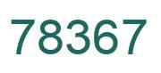 Number 78367 green image