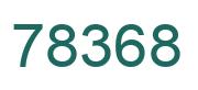 Number 78368 green image