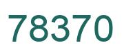 Number 78370 green image