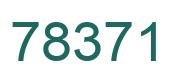Number 78371 green image