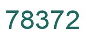 Number 78372 green image