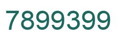 Número 7899399 imagen verde