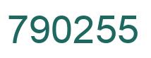 Número 790255 imagen verde