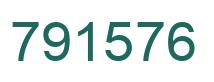 Number 791576 green image