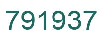 Número 791937 imagen verde