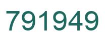 Número 791949 imagen verde