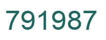 Número 791987 imagen verde