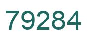 Número 79284 imagen verde