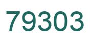 Número 79303 imagen verde