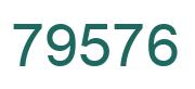 Número 79576 imagen verde