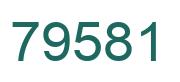 Número 79581 imagen verde