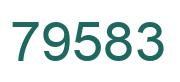 Número 79583 imagen verde