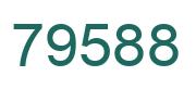 Number 79588 green image
