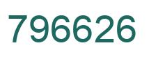 Número 796626 imagen verde