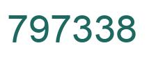 Number 797338 green image