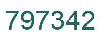 Number 797342 green image