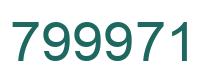 Número 799971 imagen verde