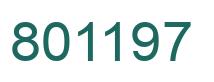 Número 801197 imagen verde