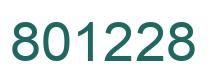 Number 801228 green image