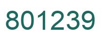 Número 801239 imagen verde