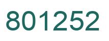 Número 801252 imagen verde