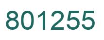 Número 801255 imagen verde