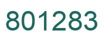 Number 801283 green image